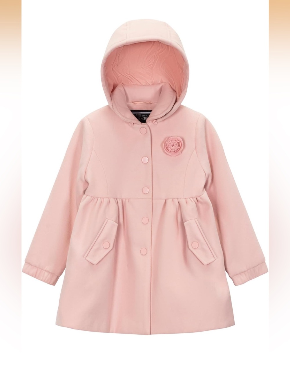 NWT Rothschild Rosette Rem. Faux Hooded Coat- 4, 5/6, 6X